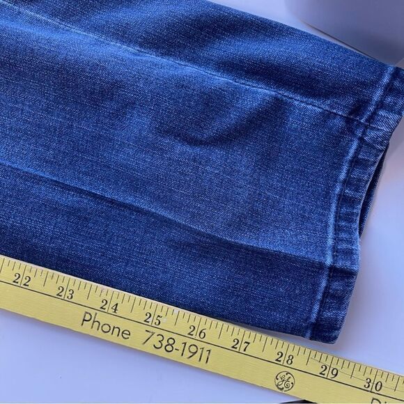 Chico’s So Slimming Dark Wash Straight Leg Jeans, Size 10 - Picture 5 of 8